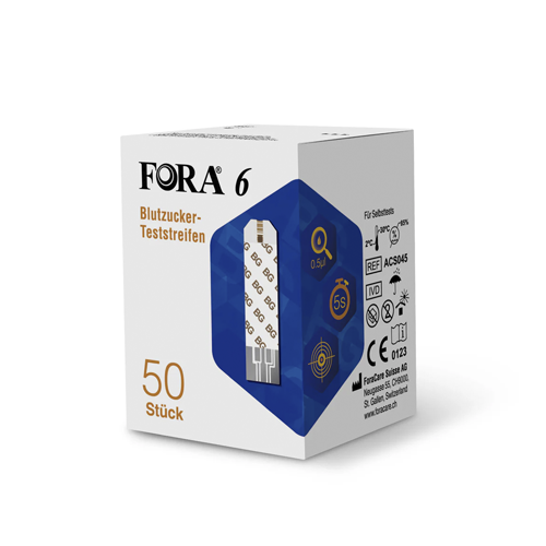 Fora 6 Blood Glucose Test Strip