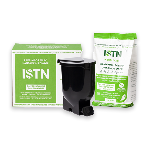 Pack | Dispensador ISTN + Lava Mãos em Pó  1KG (Lavagem Profisisonal)