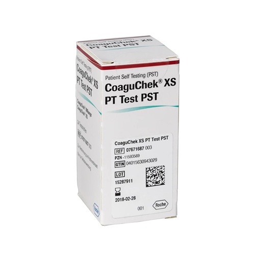 Coaguchek XS PT PST Tiras Reagentes 24 unidades